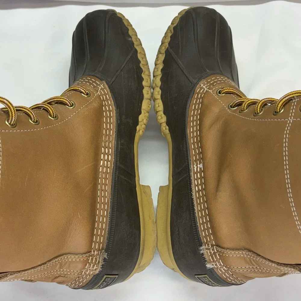 VTG LL Bean Duck Boots Men 10 M Gore-Tex Leather USA Insulate Hunting Waterproof